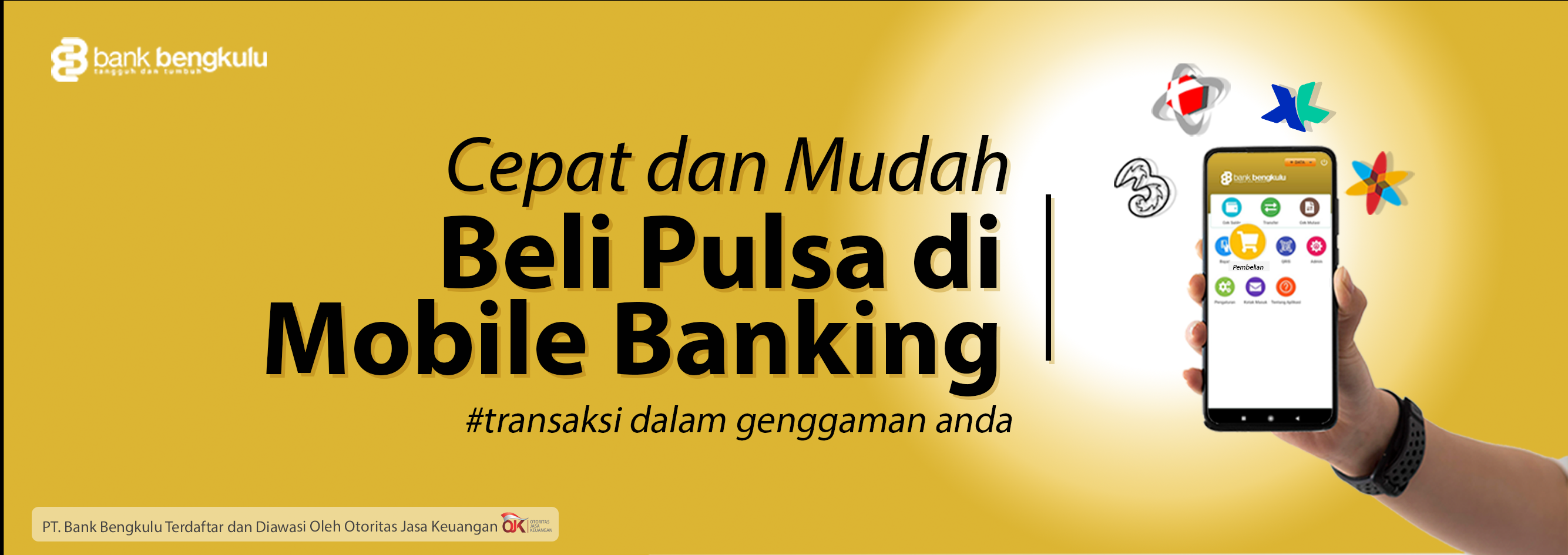 BELI PULSA DI MOBILE BANKING