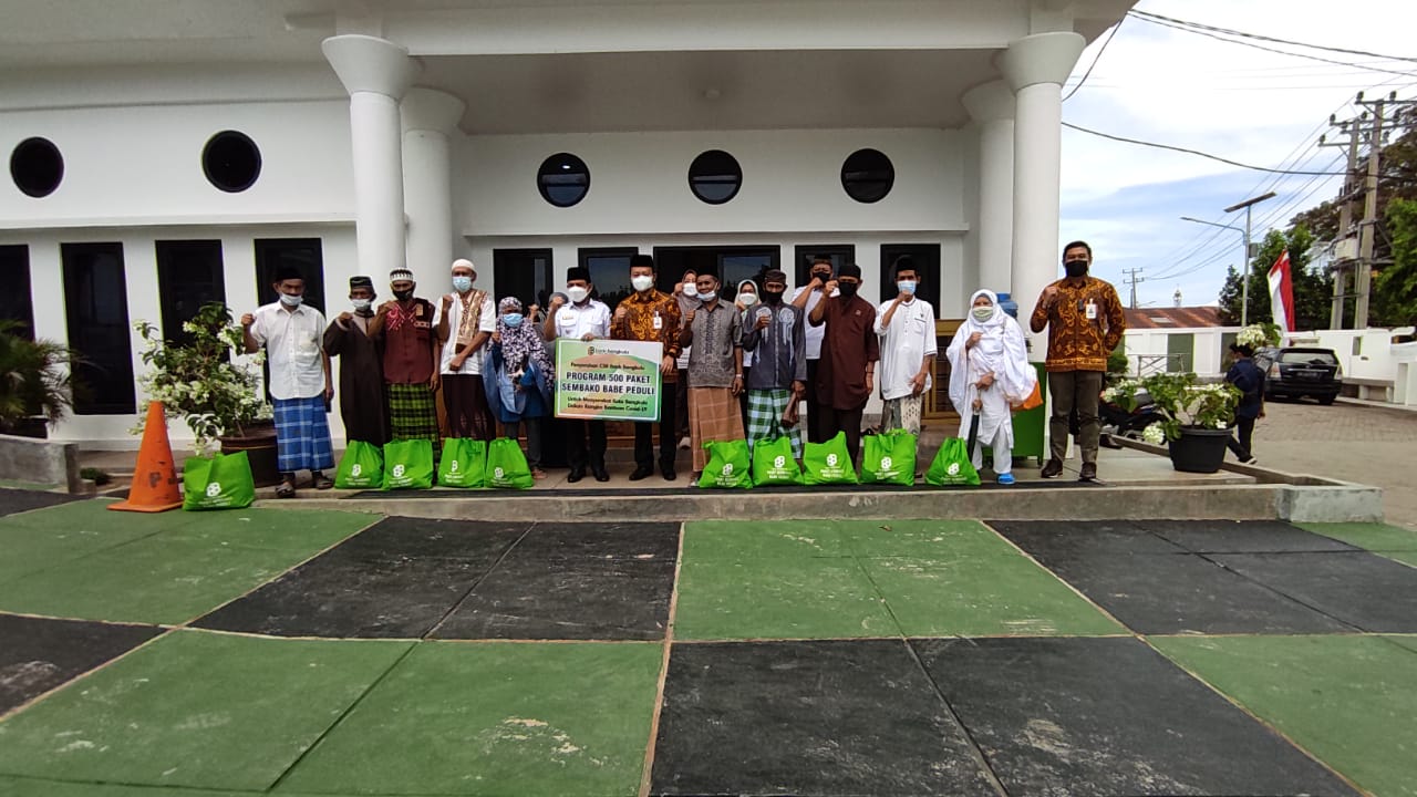 Penyaluran 500 Paket Sembako CSR Bank Bengkulu
