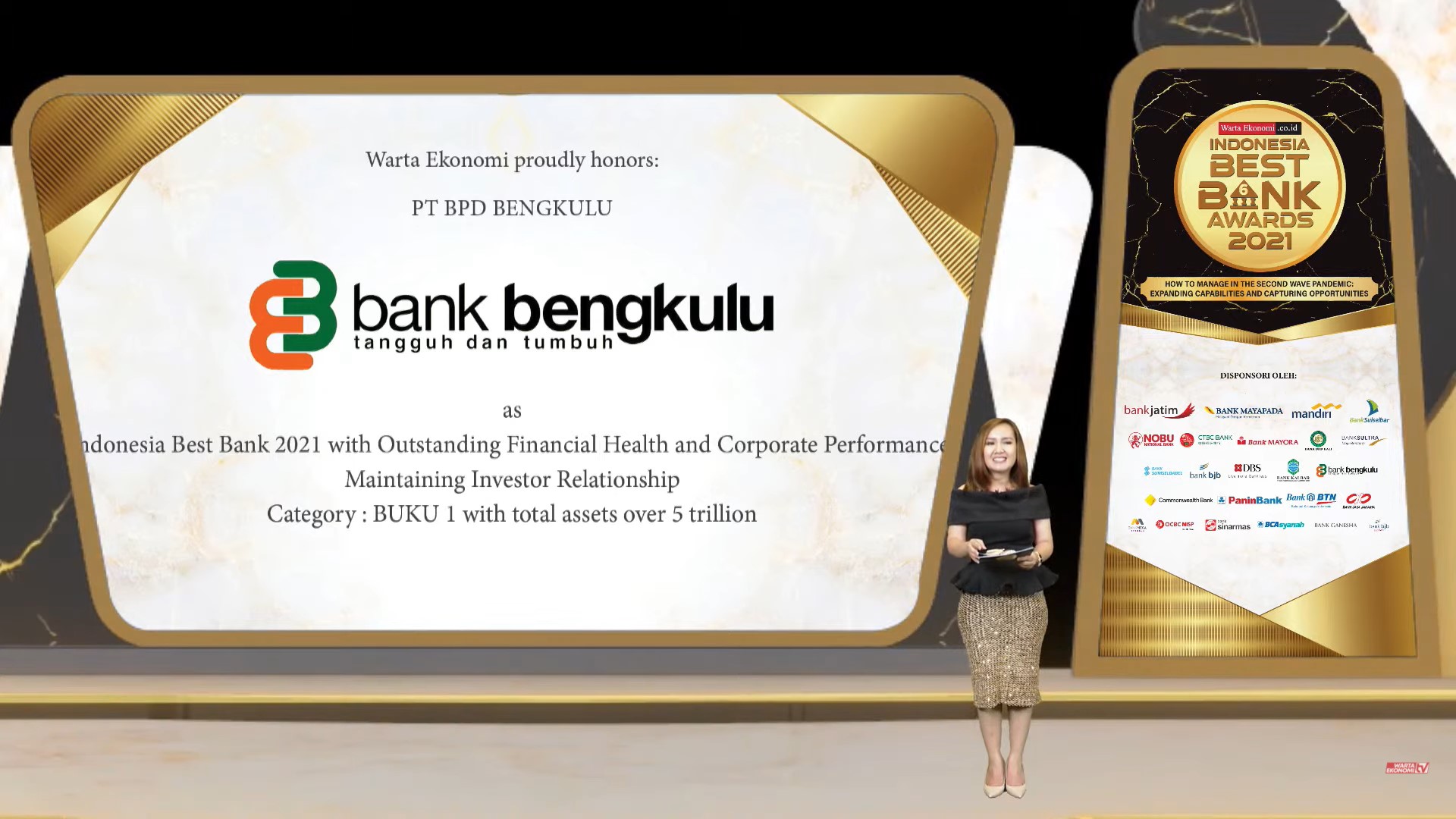 Bank Bengkulu Meraih Penghargaan "Indonesia Best Bank Awards 2021"